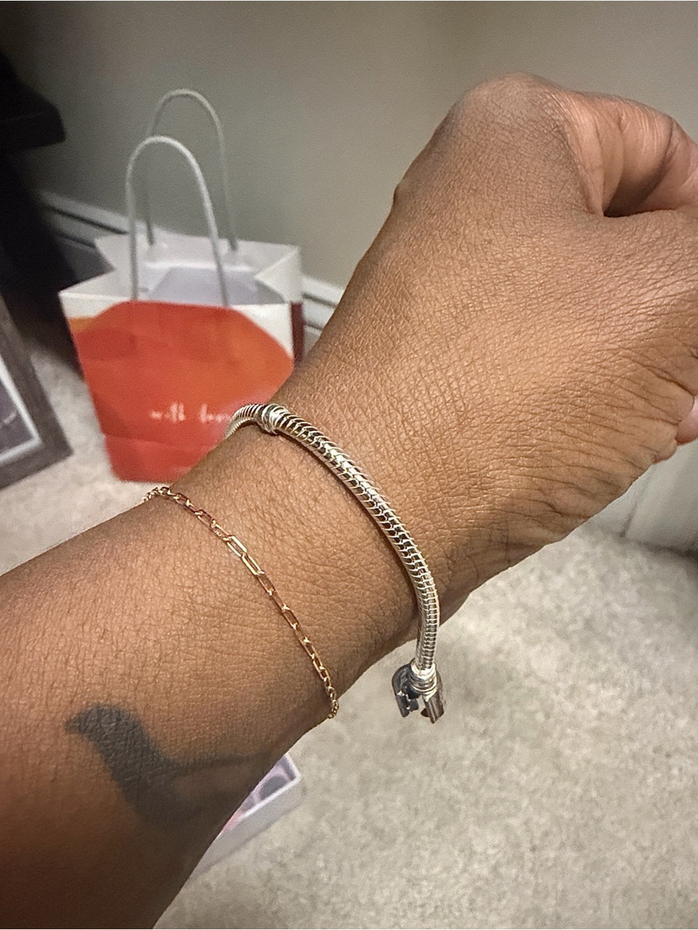 Pandora Silver Bracelet with Eternity Charms